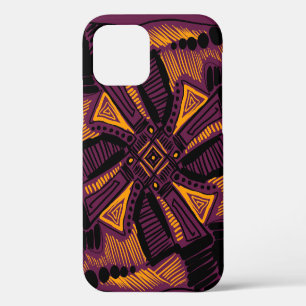 Bright universal square ornament. Lines, spots, do iPhone 12 Case