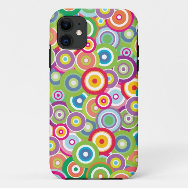 Bright Vector Circles Case (Back)