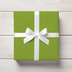 Bright Vibrant Chartreuse Green Solid Colour Wrapping Paper