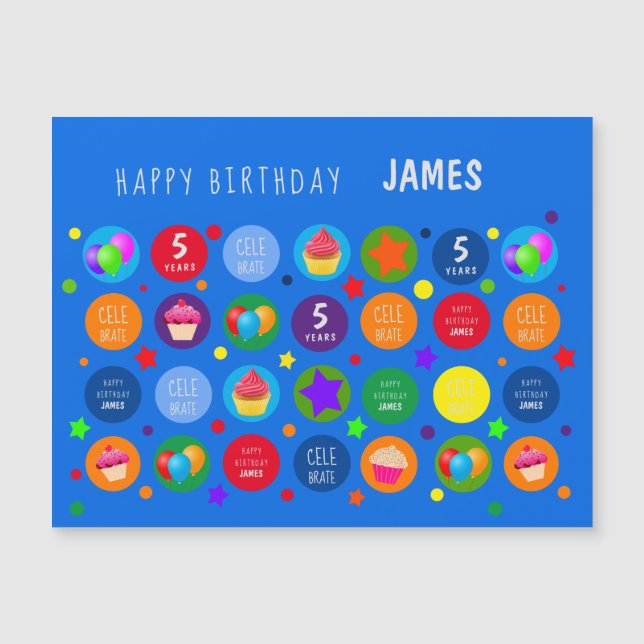 Bright, Vibrant & Colourful- Any Age Happy Birthda (Front)