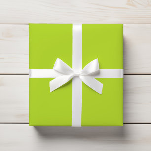 Bright Vibrant Lime Green Citrus Solid Wrapping Paper