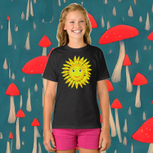 Bright Vibrant Sunshine Summer T Shirt for Kids