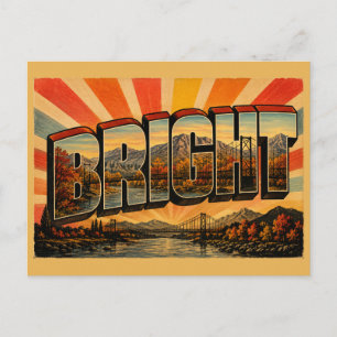 Bright Victoria Australia Alpine High Country Art Postcard