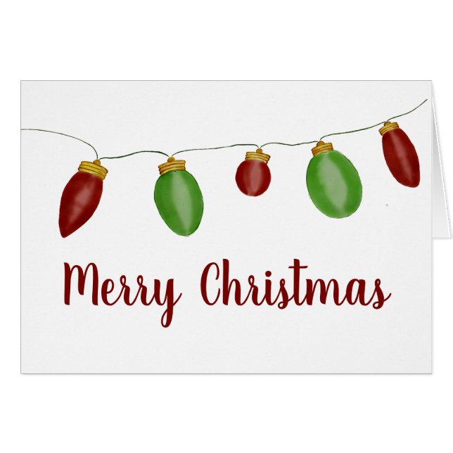 Bright Vintage Christmas Lights  (Front Horizontal)