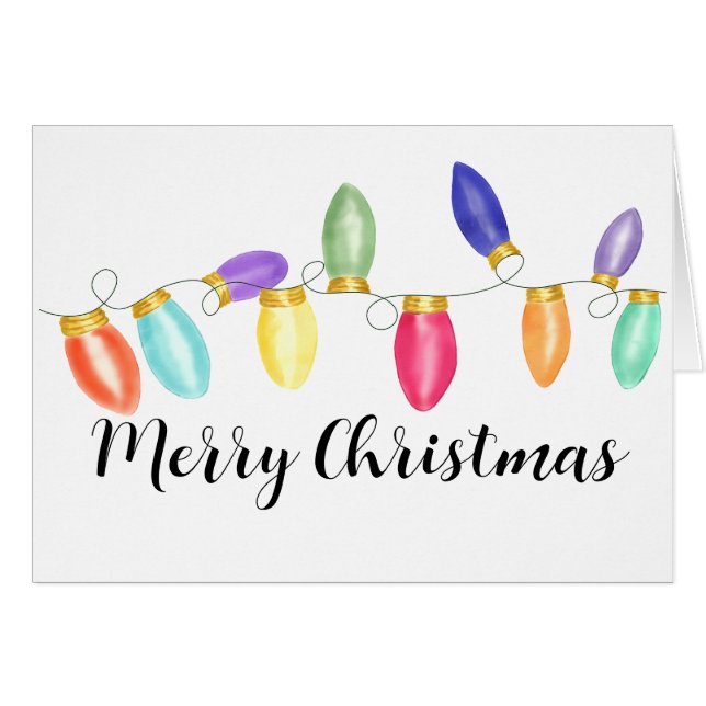 Bright Vintage Christmas Lights  (Front Horizontal)