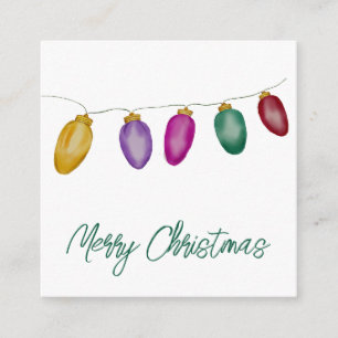 Bright Vintage Christmas Lights Holiday Card