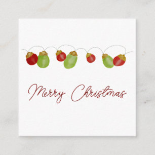 Bright Vintage Christmas Lights Holiday Card