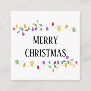 Bright Vintage Christmas Lights  Holiday Card