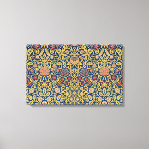 Bright Violet and Columbine (by William Morris) Canvas Print