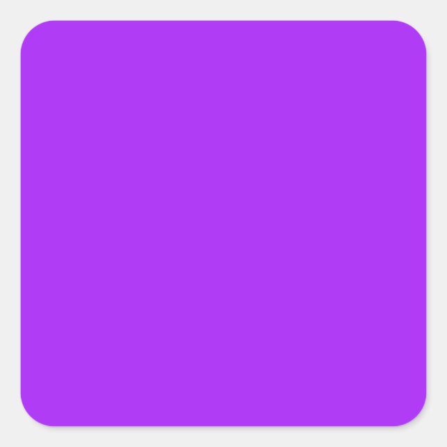 Bright Violet Square Sticker (Front)