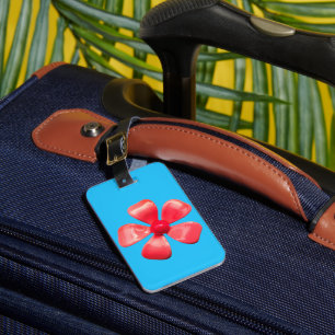 Bright Visible Retro Daisy Flower Floral Fashion Luggage Tag