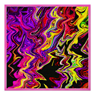 Bright Vivid Radiance Pattern Poster