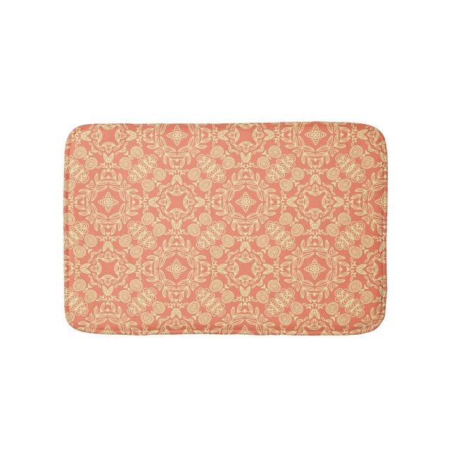 Bright warm background in vintage style. bath mat (Front)