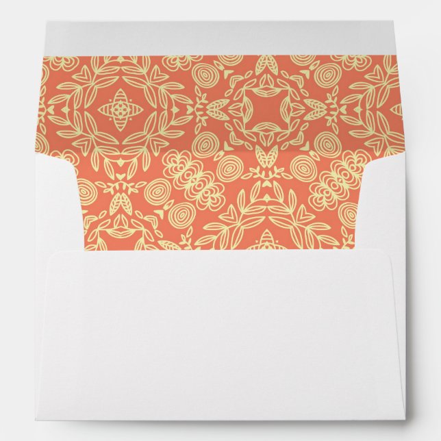 Bright warm background in vintage style. envelopes (Back (Bottom))