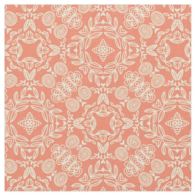 Bright warm background in vintage style. fabric (Close Up)