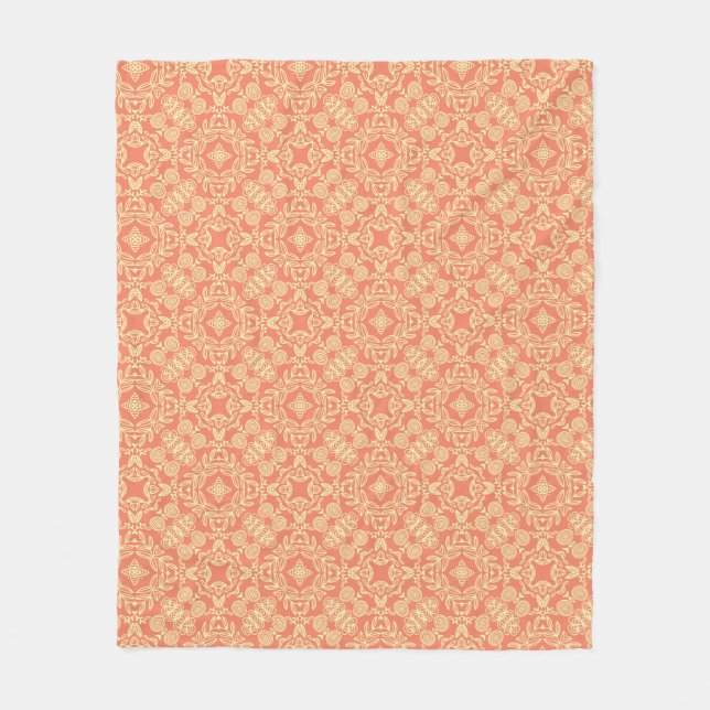 Bright warm background in vintage style. fleece blanket (Front)