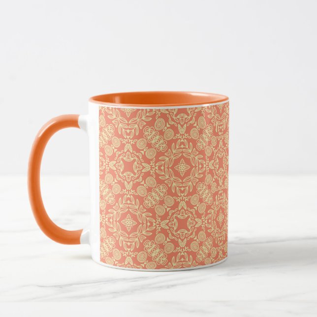 Bright warm background in vintage style. mug (Left)