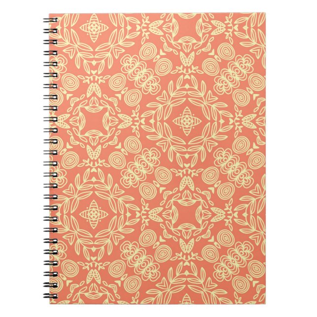 Bright warm background in vintage style. notebook (Front)