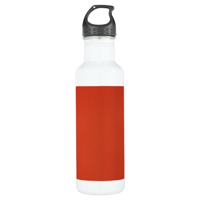Bright Warm Red Grainy Texture 710 Ml Water Bottle (Front)