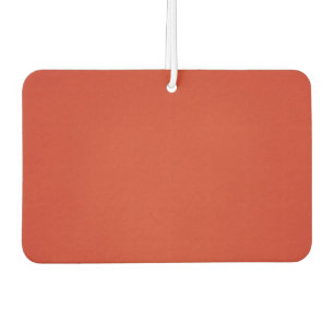 Bright Warm Red Grainy Texture Car Air Freshener