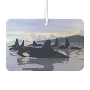 Bright Water Orca Car Air Freshener