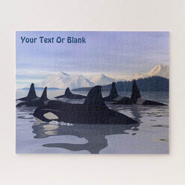 Bright Water Orca Jigsaw Puzzle (Horizontal)