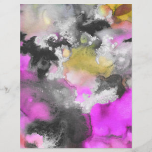 Bright Watercolor 2 Sided Scrapbook Paper