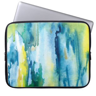 Bright watercolor abstract background. Watercolor Laptop Sleeve