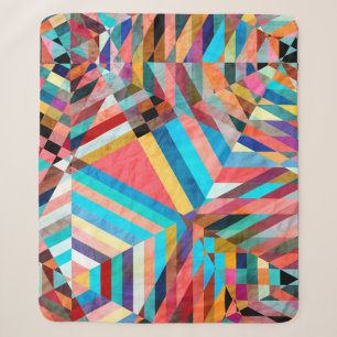 Bright Watercolor: Abstract Fantasy Background Sherpa Blanket