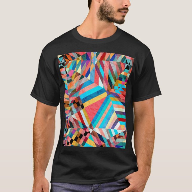 Bright Watercolor: Abstract Fantasy Background T-Shirt (Front)
