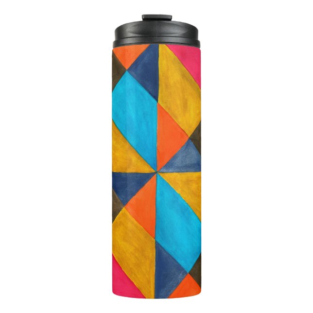 Bright watercolor abstraction. Beautiful cover, ba Thermal Tumbler (Front)