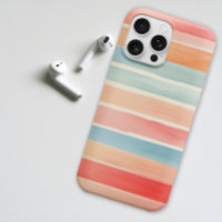 Bright Watercolor Colourful Stripe Pattern