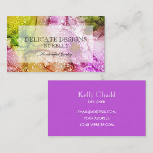 Bright Watercolor Design Business Card