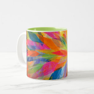 Bright Watercolor Mug by Leslie Clair Bures