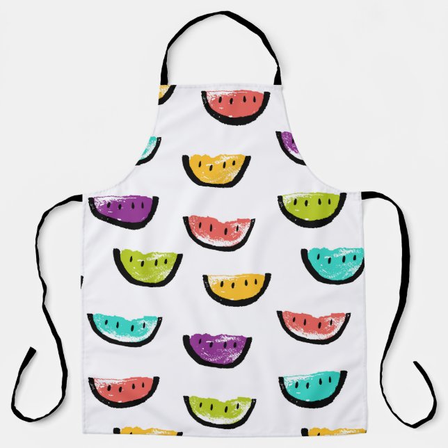 Bright watermelons: colourful seamless pattern. apron (Front)