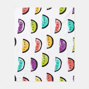 Bright watermelons: colourful seamless pattern. fleece blanket
