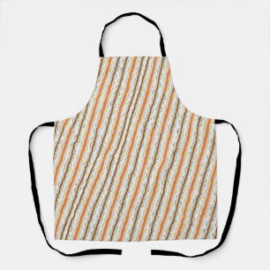 Bright wave pattern apron
