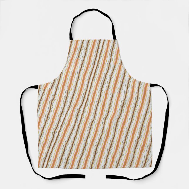 Bright wave pattern apron (Front)