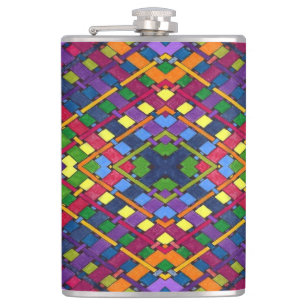 Bright Weave Hip Flask