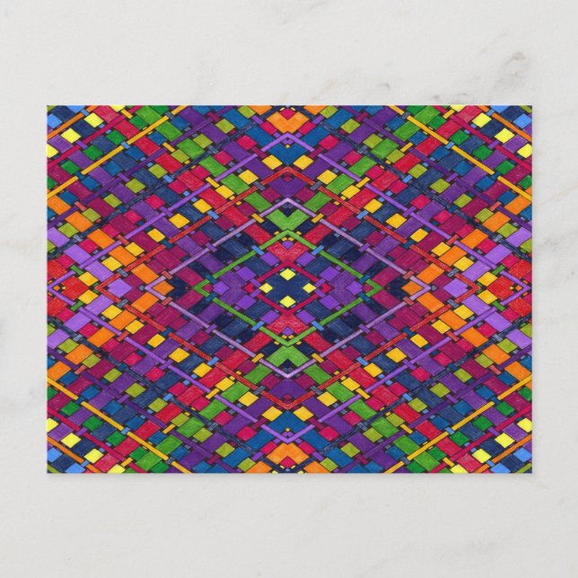 Bright Weave Postcard (Front)