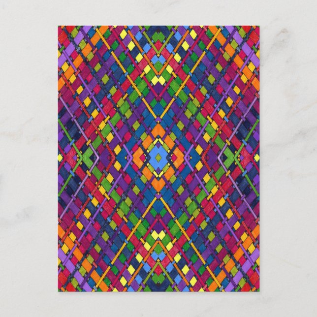 Bright Weave Postcard (Front)