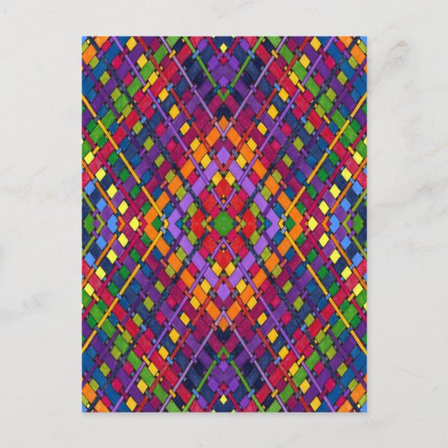Bright Weave Postcard (Front)