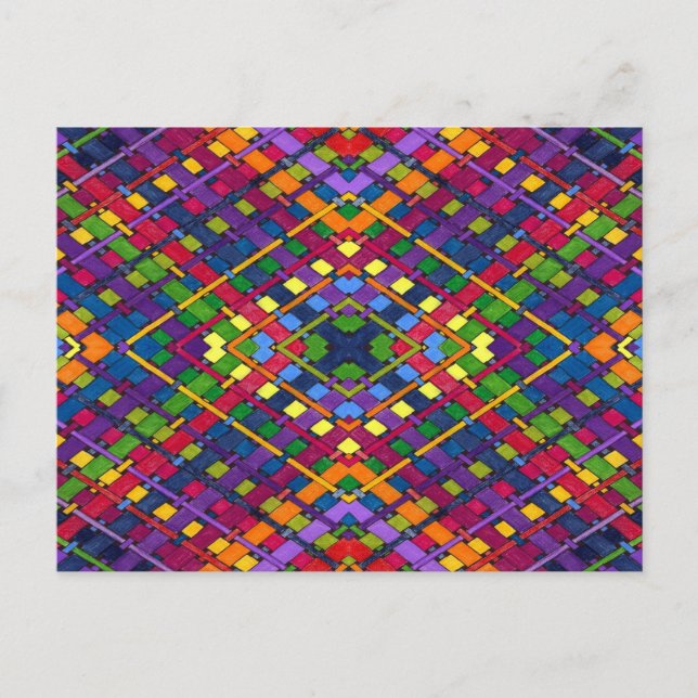Bright Weave Postcard (Front)