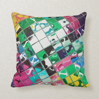 Bright Wild multi colour abstract Cushion
