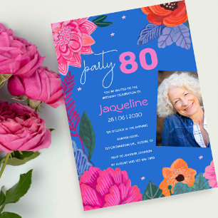 Bright Wildflower Summer Birthday Party Invitation