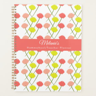 Bright Wildflower Teacher School Homeschool Planner