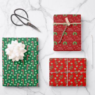 Bright Winter Colours Set 1 Wrapping Paper Sheets