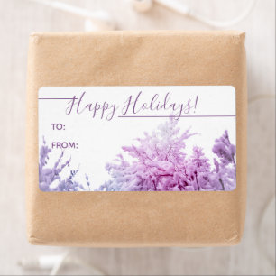 Bright Winter day Violet tinted Snow trees Gift
