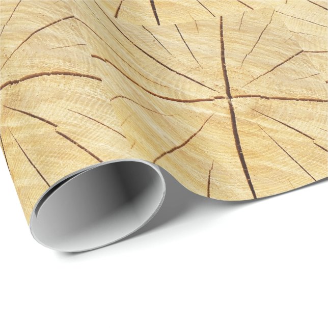Bright wood with grain gift paper (Roll Corner)