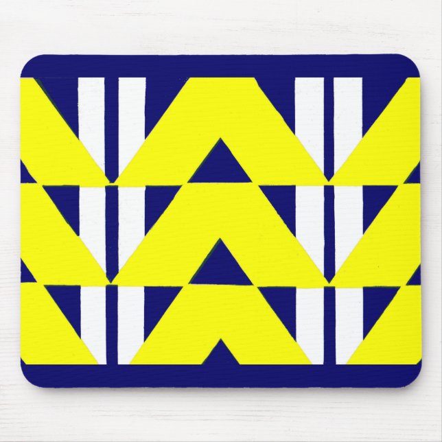 bright yellow abstraction mouse mat (Front)